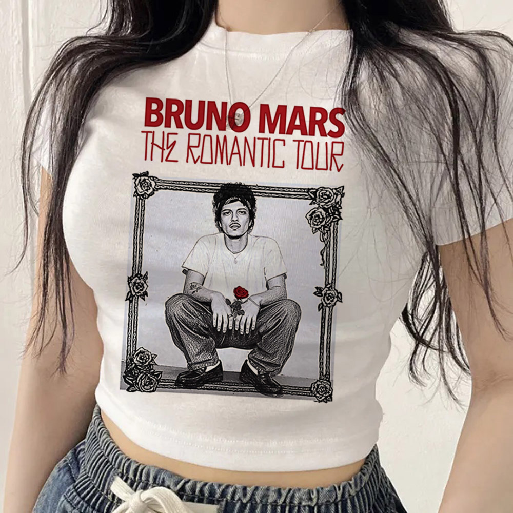Summer Clothing Teens - Bruno Mars crop top teen anime