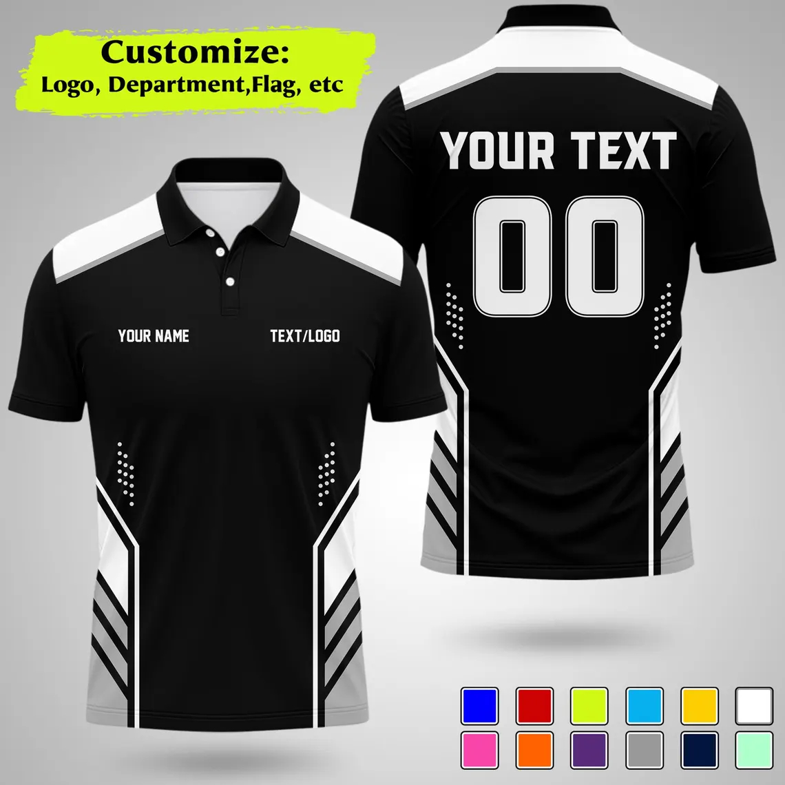 Summer Clothing Name - New Personalized Team Polo Shirt Custom