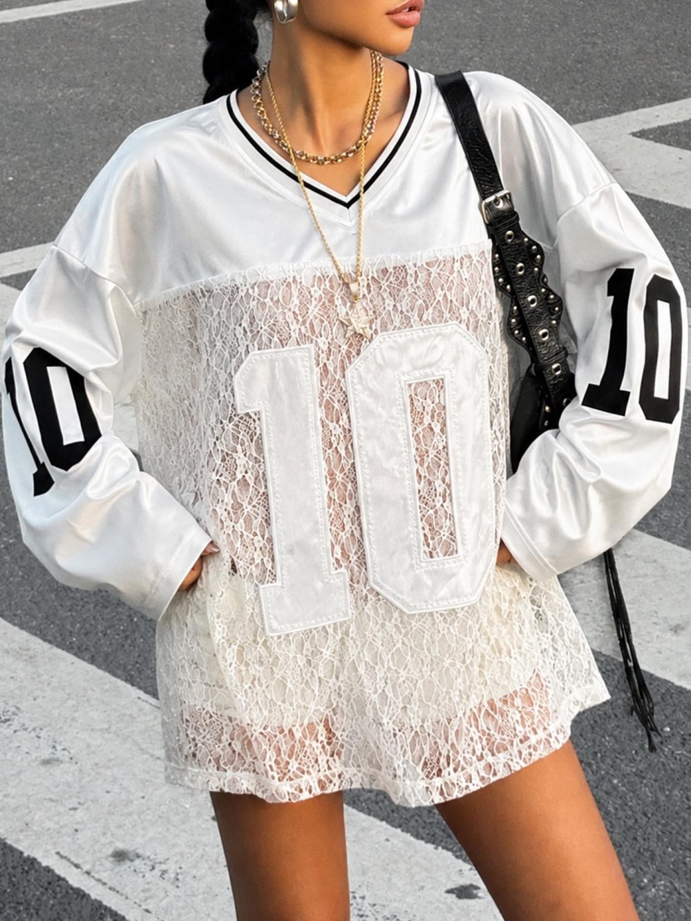 Summer Quotes - 2026 new summer lace patchwork jersey