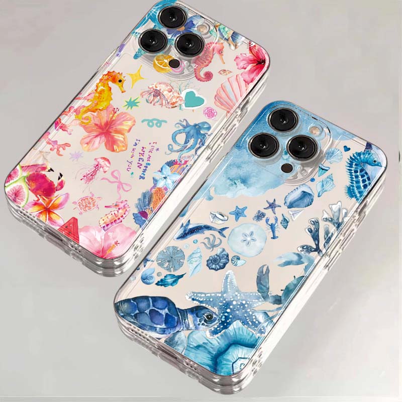 Summer Closet - Summer Cartoon Turtle Pattern Phone Case