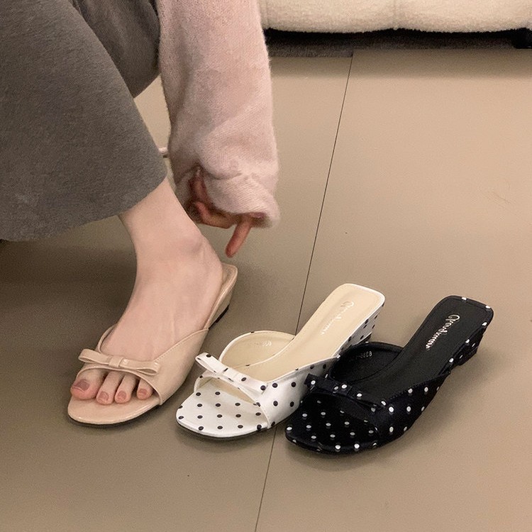 Summer Light Clothing - 2026 New Polka Dot Wedges Heels