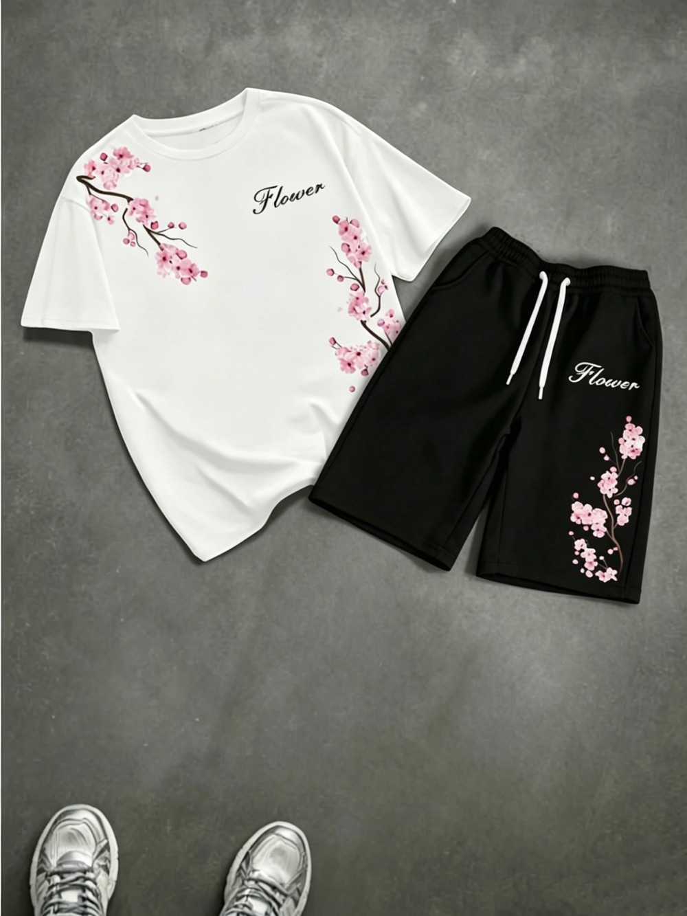 Summer Quotes - Men's Summer Cherry Blossom Letter Printed