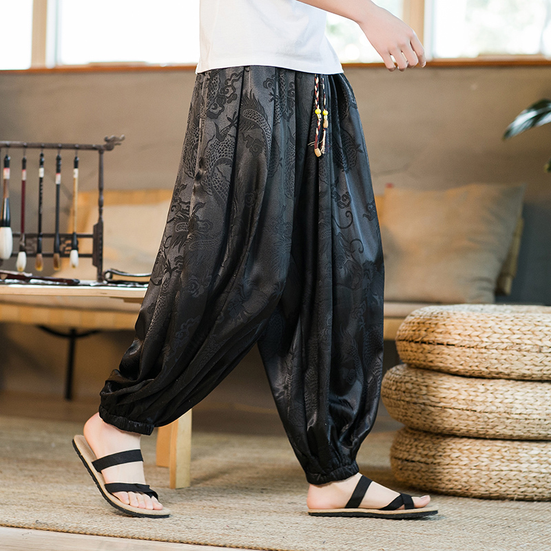 Summer Light Clothing - Men Harun Pants Summer Ice Silk
