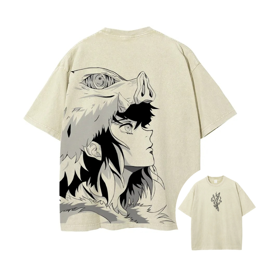 Summer Clothing Good Quality - Demon Slayer Men's Women's Washed T-Shirt