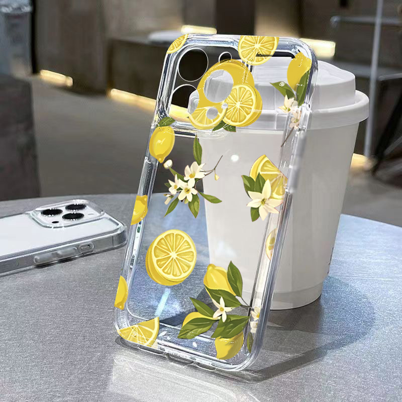 Summer Closet - Summer Fruit Lemon Flower Clear Phone