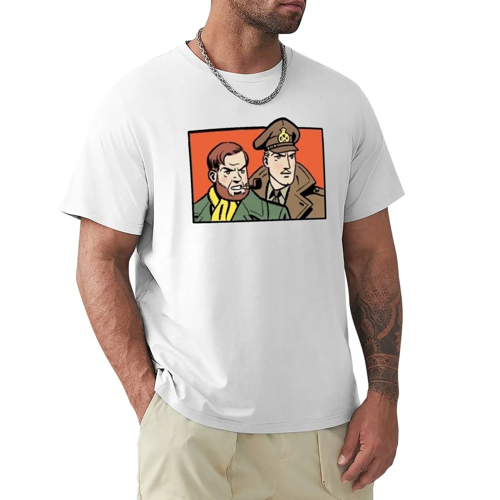 Summer Clothing Banner - Blake and Mortimer Banner Figures T-Shirt