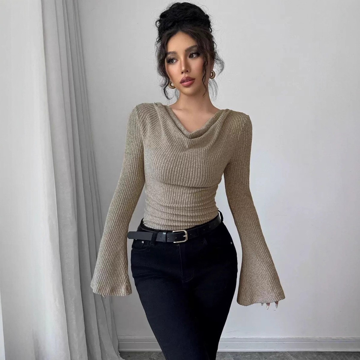 Women's Blouse Longsleeve Soli - огляд і ціна Off Shoulder Blouse