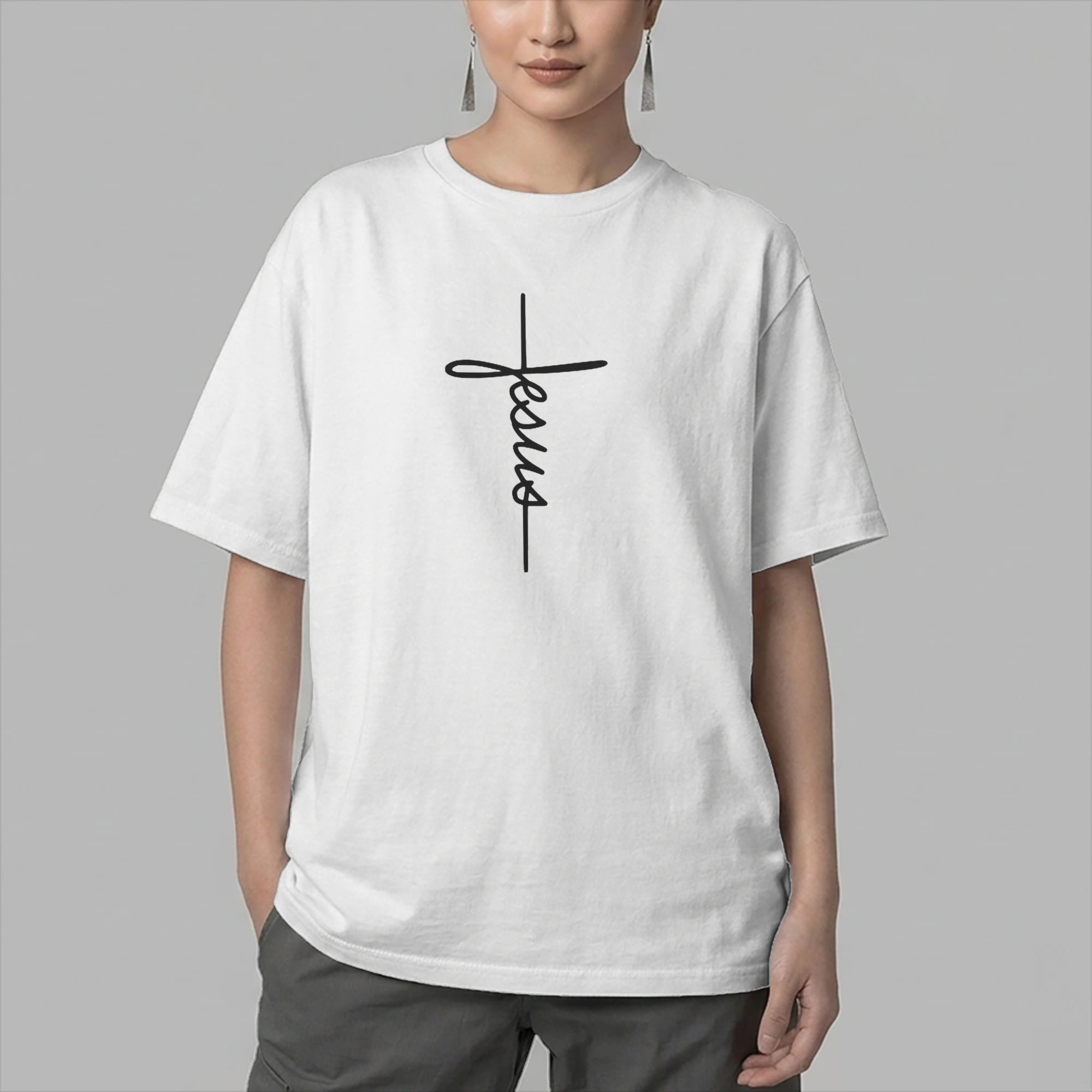 Men T-Shirts Jesus Name as a C - огляд і ціна Summer Clothing Name