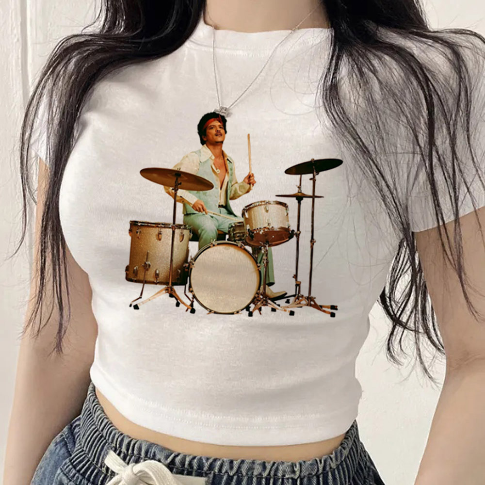 Bruno Mars crop top teen anime - огляд і ціна Summer Clothing Teens