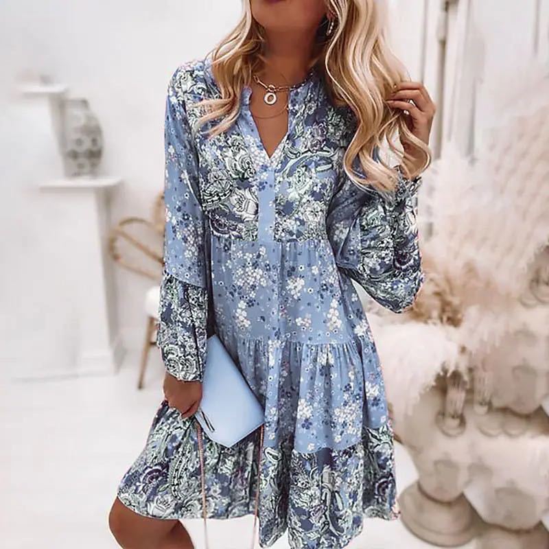 Casual Floral Print Dresses Fo - огляд і ціна Summer Clothing Zara