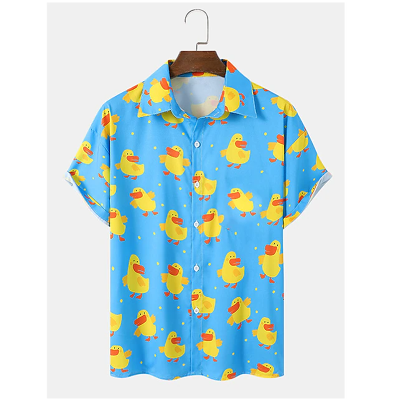 New Duck 3d Print Shirts Men F - огляд і ціна Summer Duck Clothing