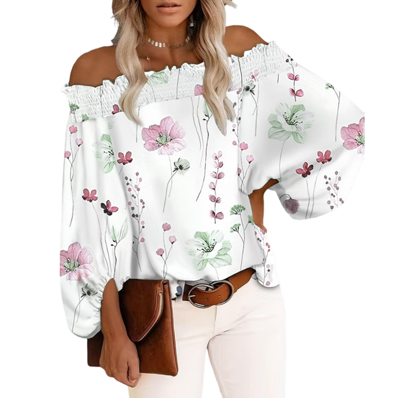 Plus Size New Women's Casual F - огляд і ціна Off Shoulder Blouse