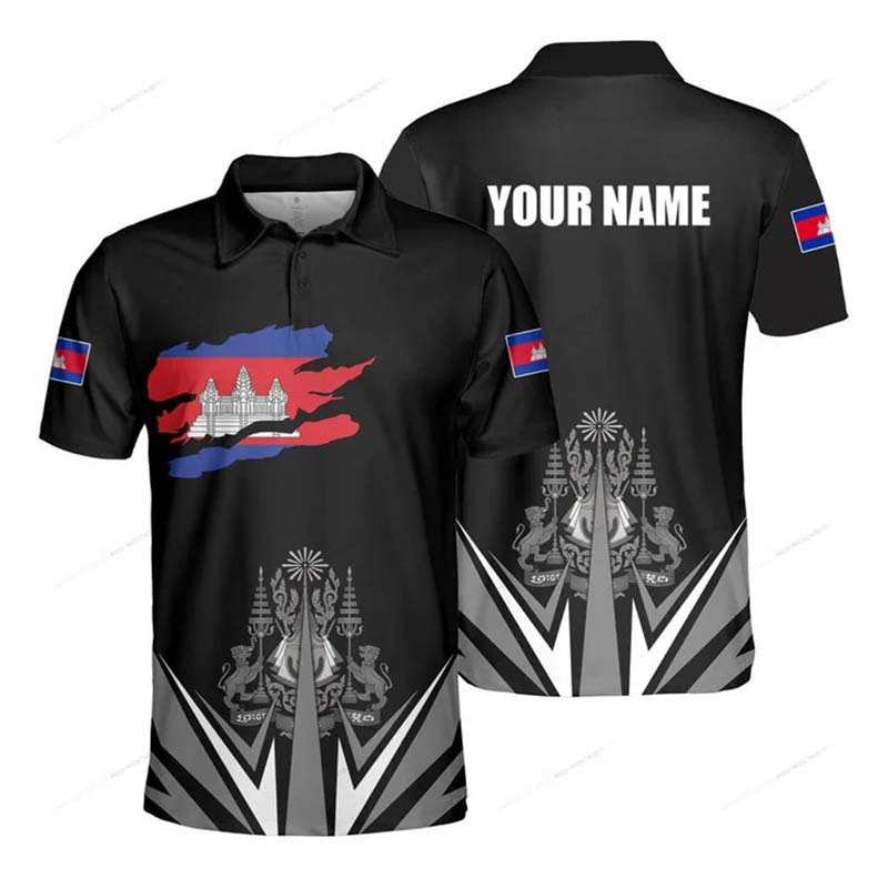 Custom Name Cambodia Flag Grap - огляд і ціна Summer Clothing Boys