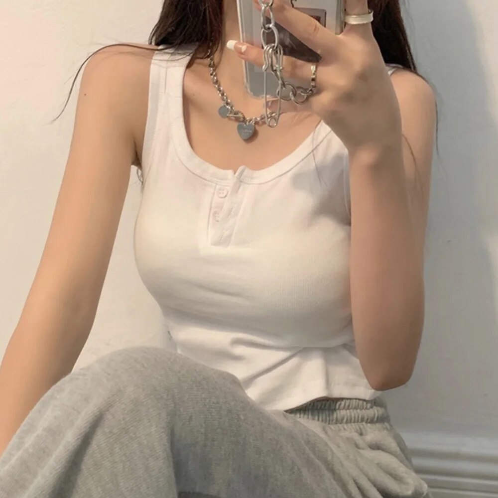 Tank Top for Women Ribbed Butt - огляд і ціна Summer Clothing Teens