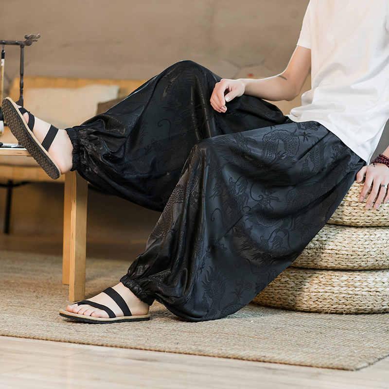Men Wide Leg Pants Summer Ice  - огляд і ціна Summer Light Clothing