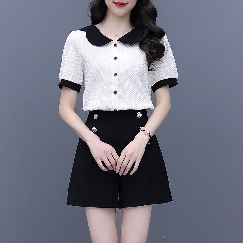 Contrast Color Button Short Se - огляд і ціна Summer Clothing Trends For Women
