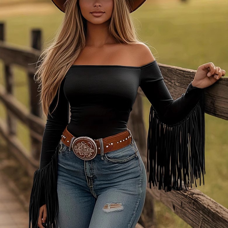 Women Clothes Longsleeve Blous - огляд і ціна Off Shoulder Blouse