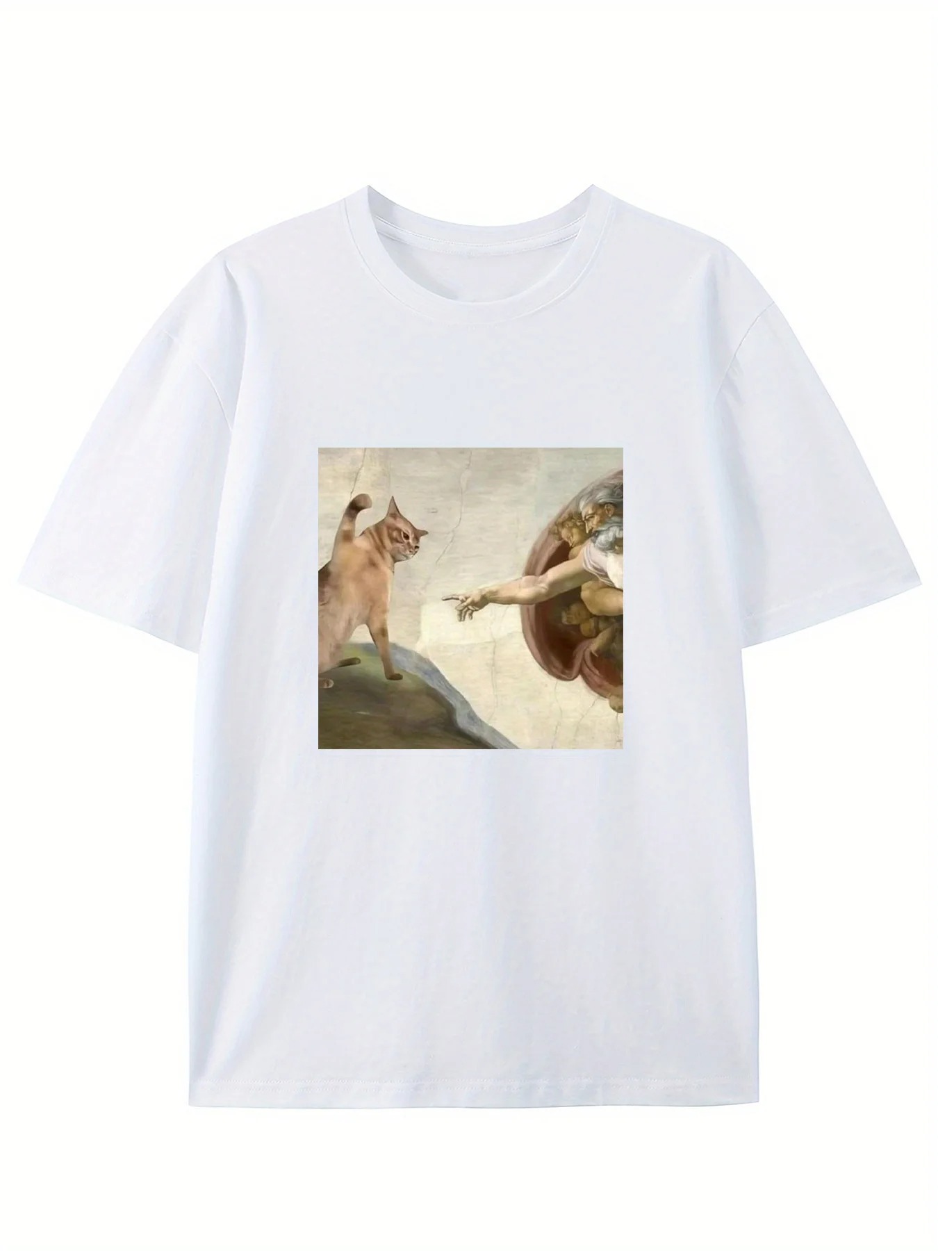 Creative Renaissance Cat T-Shi - огляд і ціна Summer Renaissance Clothing
