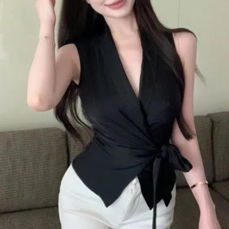 Temperament V Neck Bandage Sle - огляд і ціна Summer Clothing Trends For Women