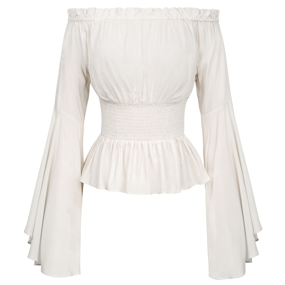 Goth Slim Shirt Flared Long Sl - огляд і ціна Summer Renaissance Clothing