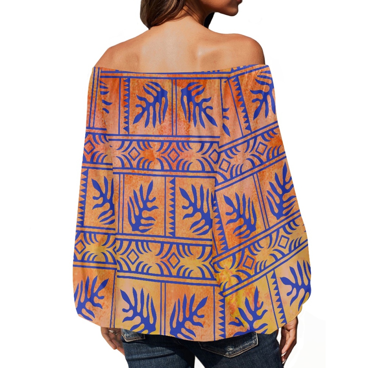 Polynesian Tribal Clothing Sam - огляд і ціна Off Shoulder Blouse