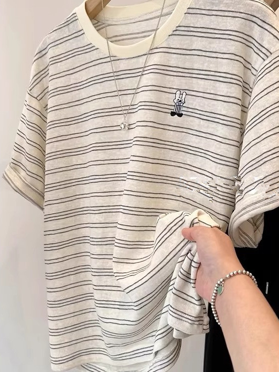 Unisex Pure Cotton Striped Sho - огляд і ціна Summer Clothing Outlet