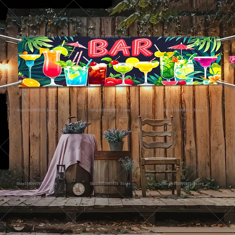 Hawaiian Seaside Bar Party Ban - огляд і ціна Summer Clothing Banner