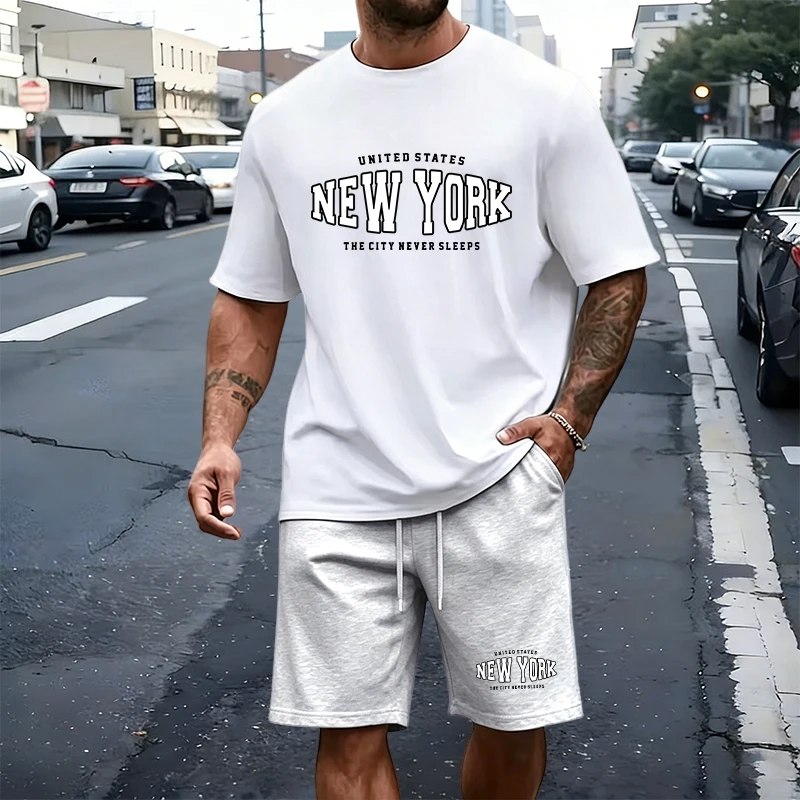 Summer Men's T-Shirt Set Casua - огляд і ціна Summer Quotes