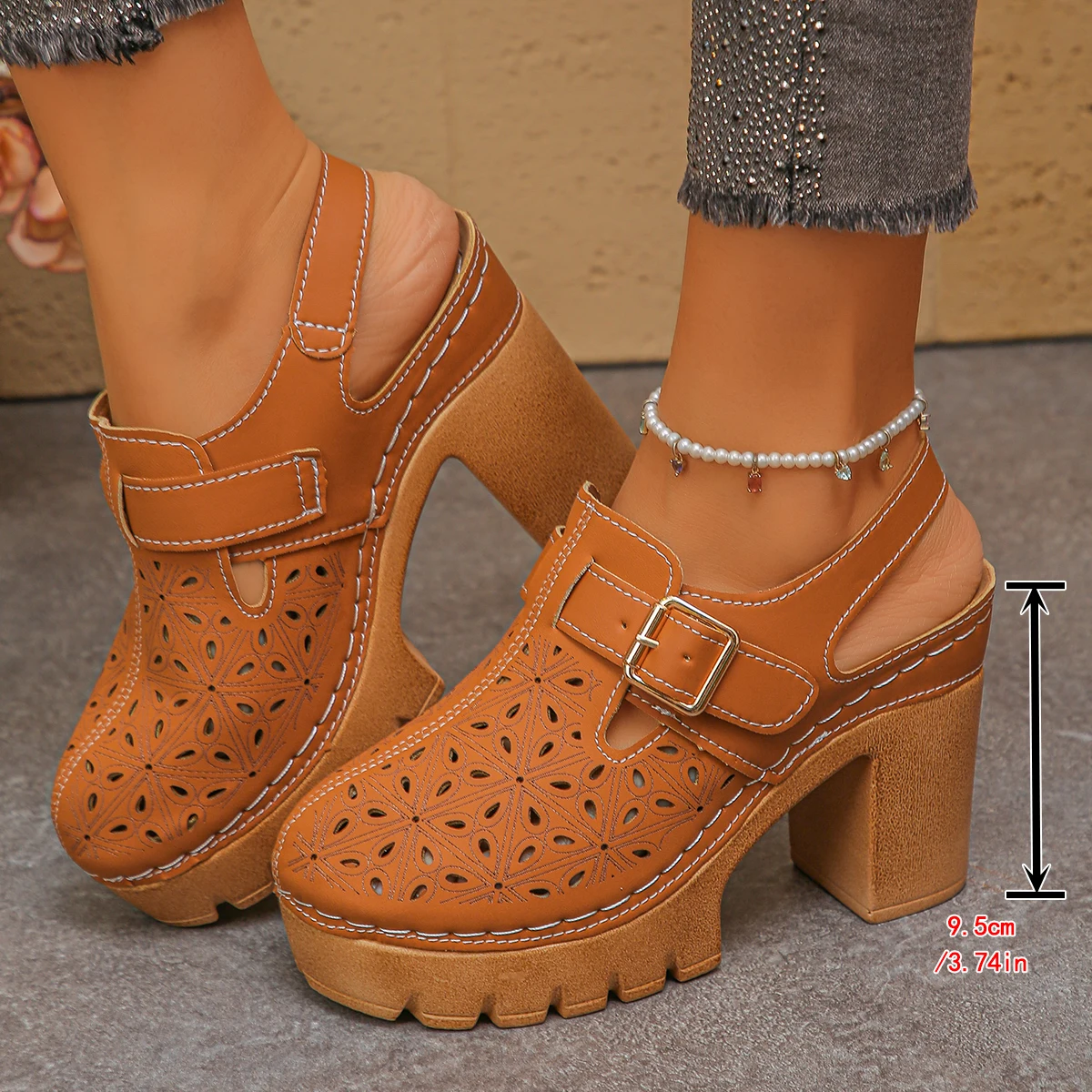 Large Size Women's Thick Heel  - огляд і ціна Summer Closet