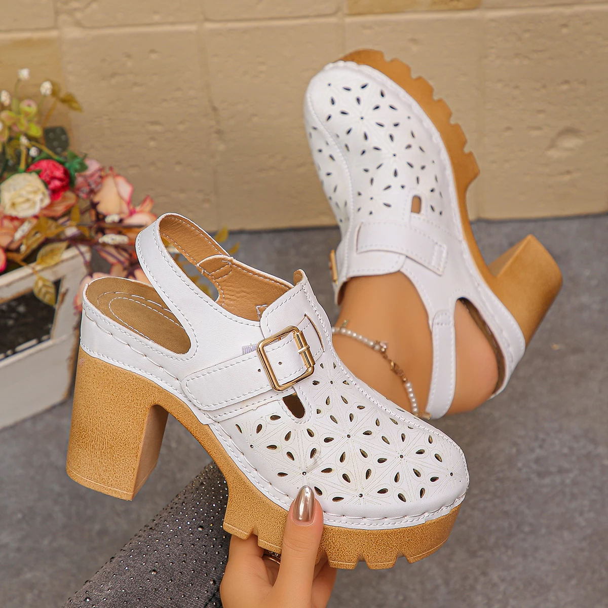 Large Size Women's Thick Heel  - огляд і ціна Summer Closet