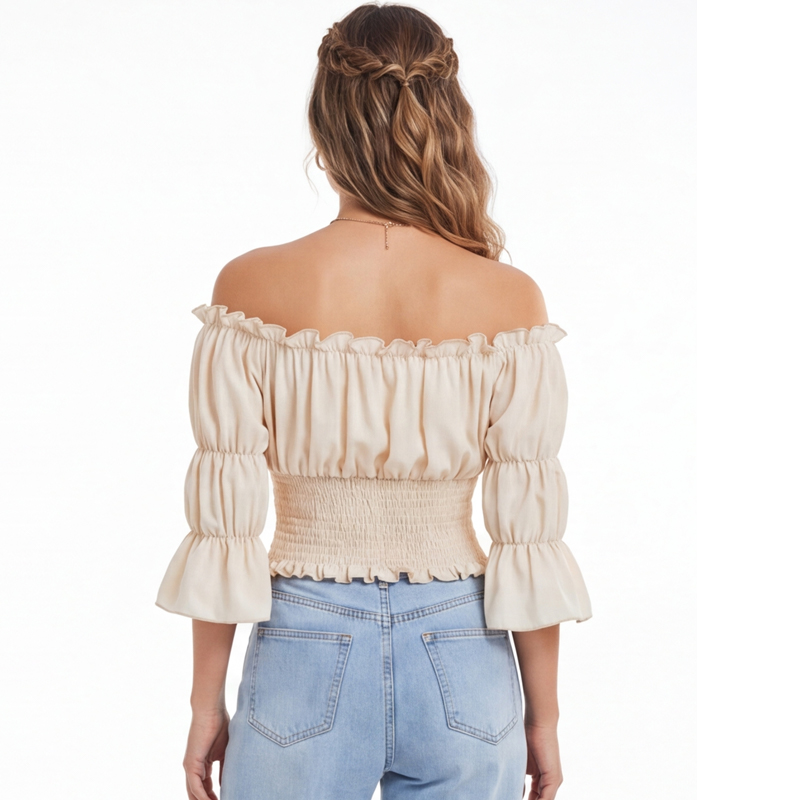 Renaissance Blouse Women Top w - огляд і ціна Off Shoulder Blouse