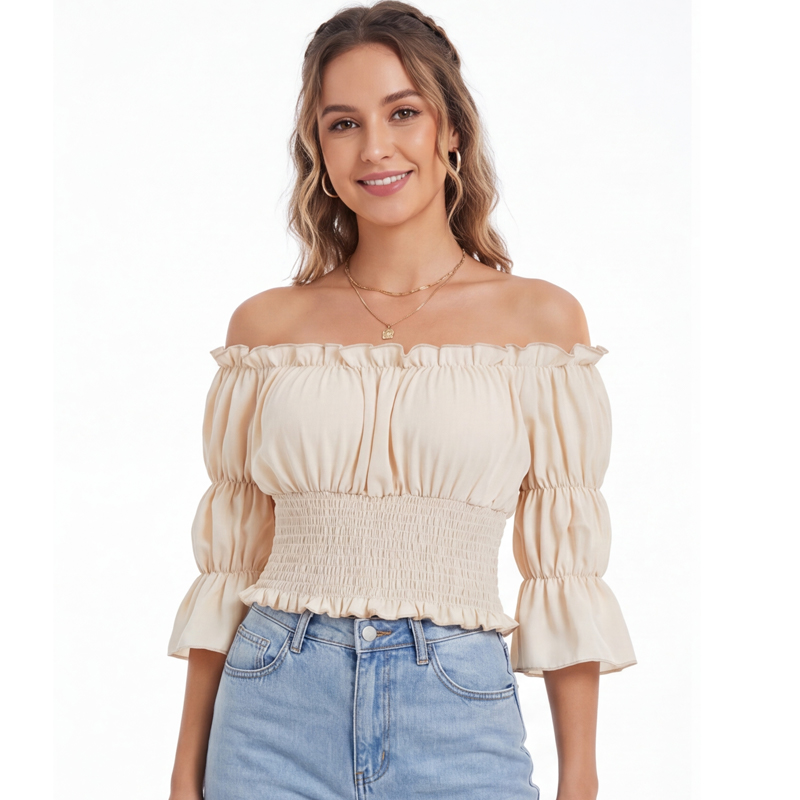 Renaissance Blouse Women Top w - огляд і ціна Off Shoulder Blouse