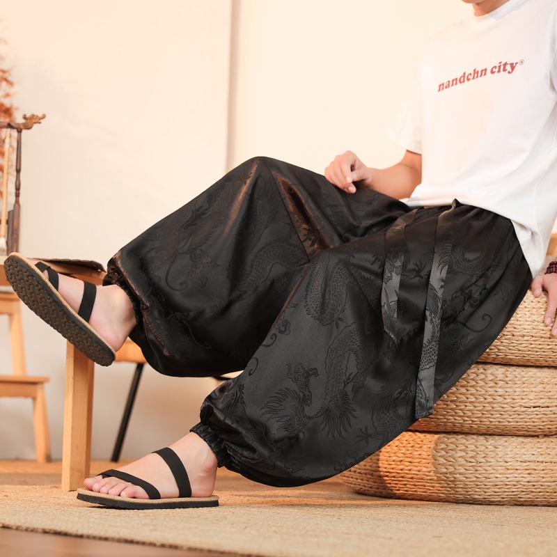 Men Wide Leg Pants Summer Ice  - огляд і ціна Summer Light Clothing