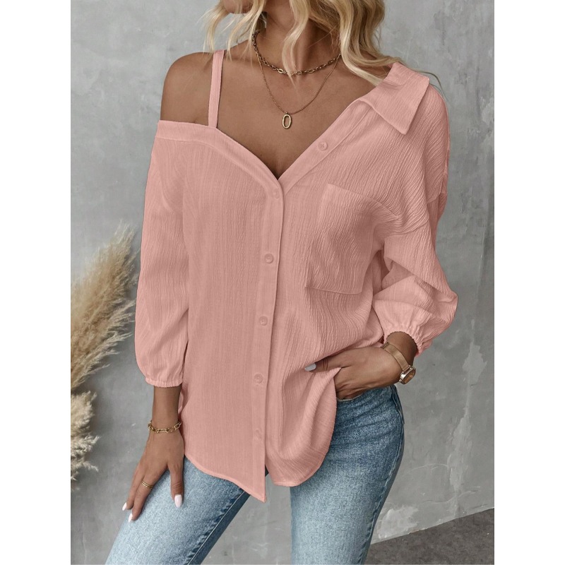 Plus Size1XL-5XL Women Blouses - огляд і ціна Off Shoulder Blouse