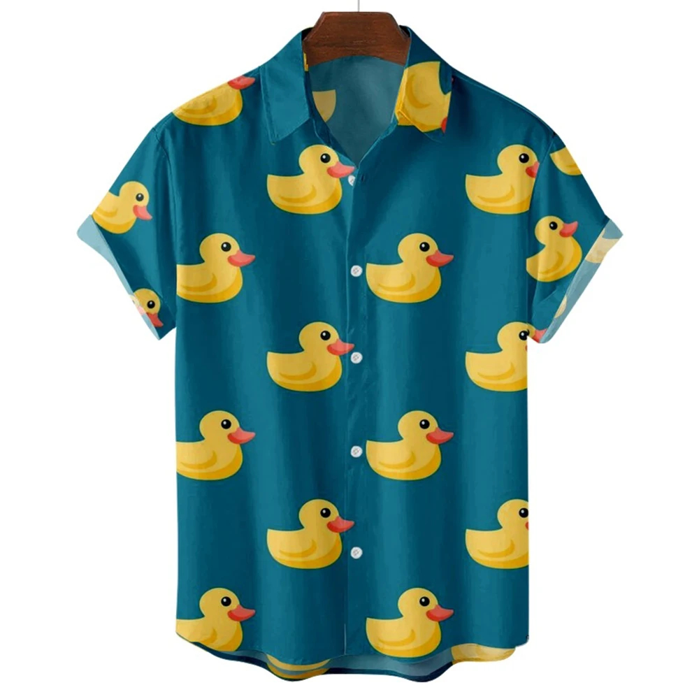 Men's Shirts Cute Duck 3d Prin - огляд і ціна Summer Duck Clothing