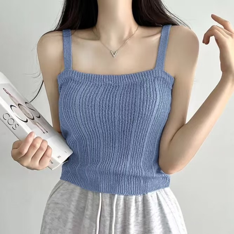 Knitted Cami Top for Women Tee - огляд і ціна Summer Clothing Teens
