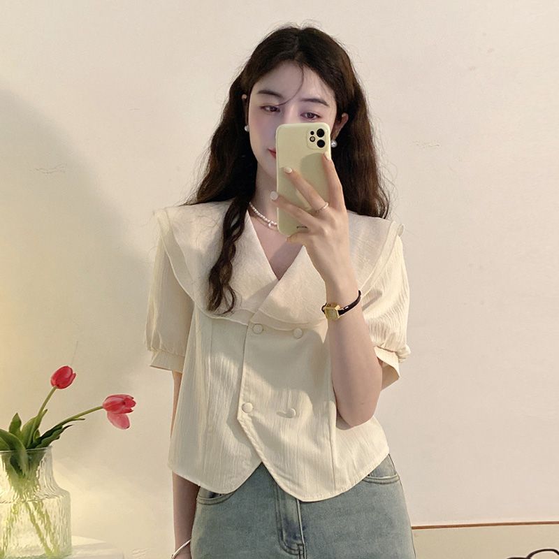 Contrast Patchwork Button Ruff - огляд і ціна Summer Clothing Trends For Women